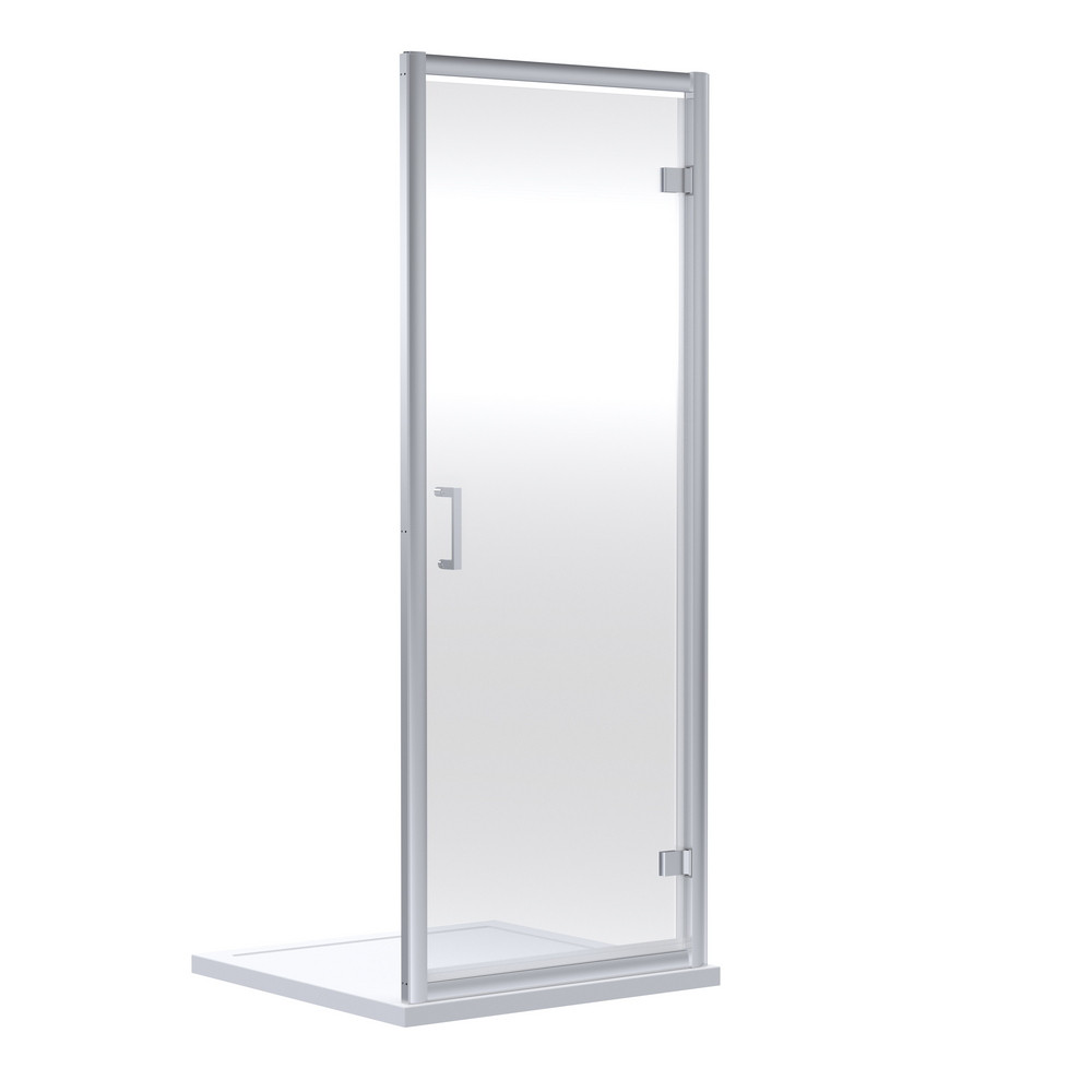 Nuie Rene 760mm Hinged Shower Door in Chrome