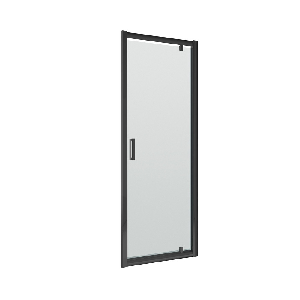 Nuie Rene 760mm Pivot Shower Door in Satin Black