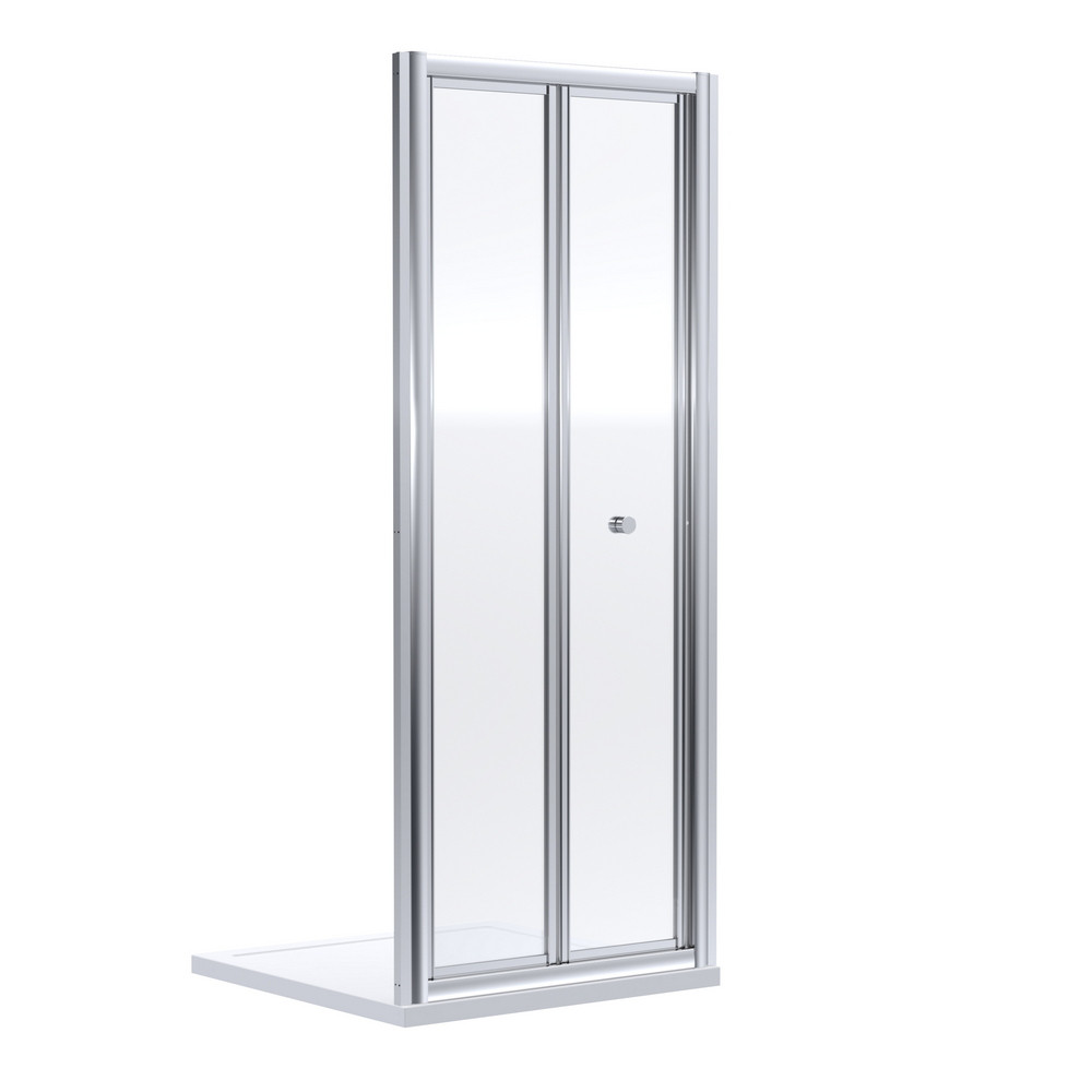 Nuie Rene 800mm Bifold Shower Door in Chrome