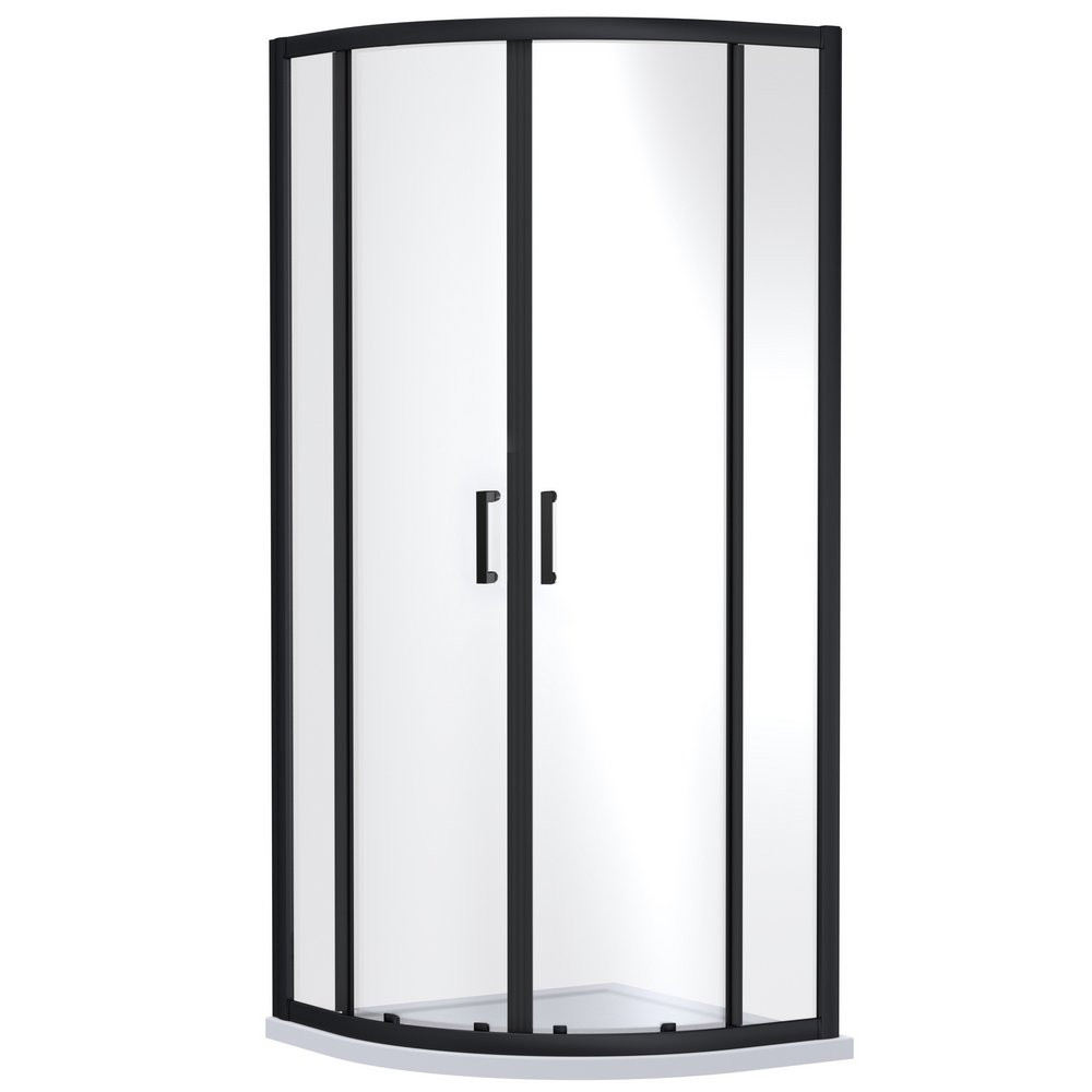 Nuie Rene 800mm Quadrant Shower Enclosure in Black