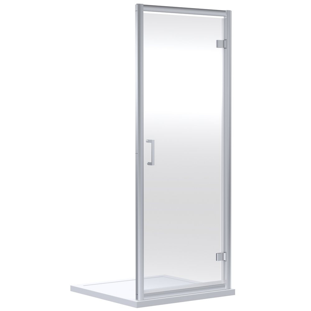 Nuie Rene 900mm Hinged Shower Door in Chrome