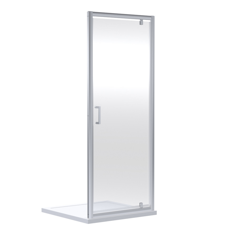 Nuie Rene 900mm Pivot Shower Door in Chrome