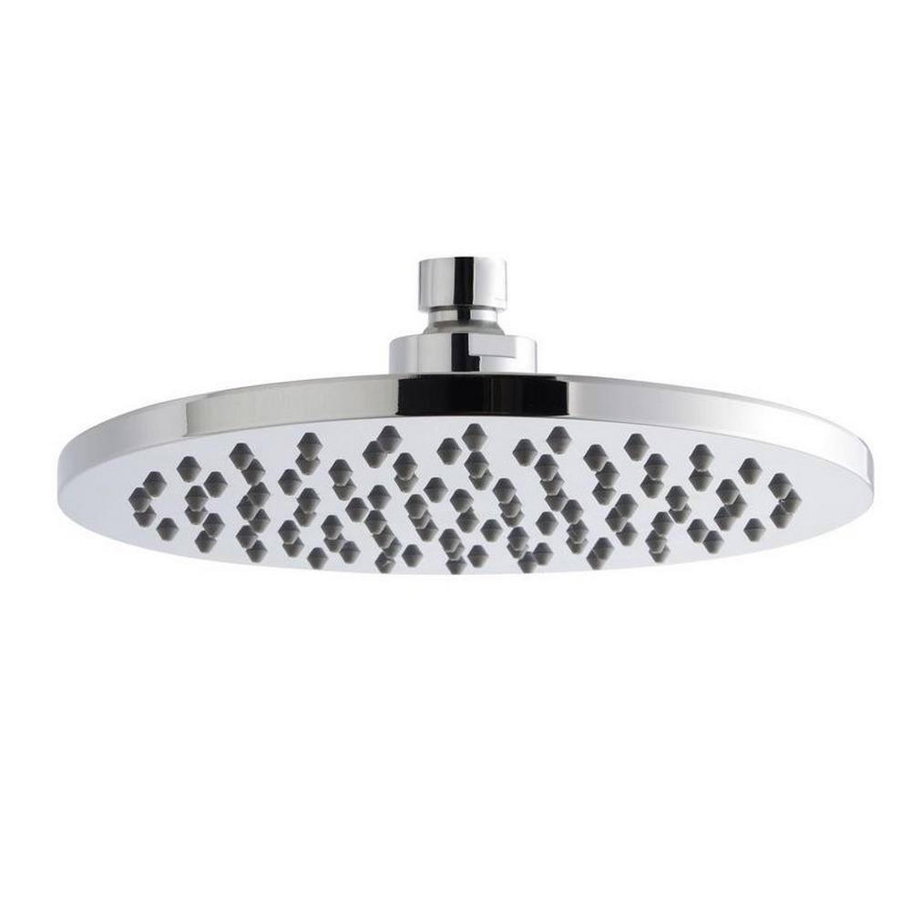 Nuie Round 200mm Fixed Shower Head in Chrome