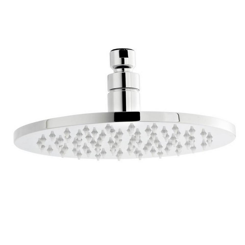 Nuie Round LED 200mm Fixed Shower Head in Chrome