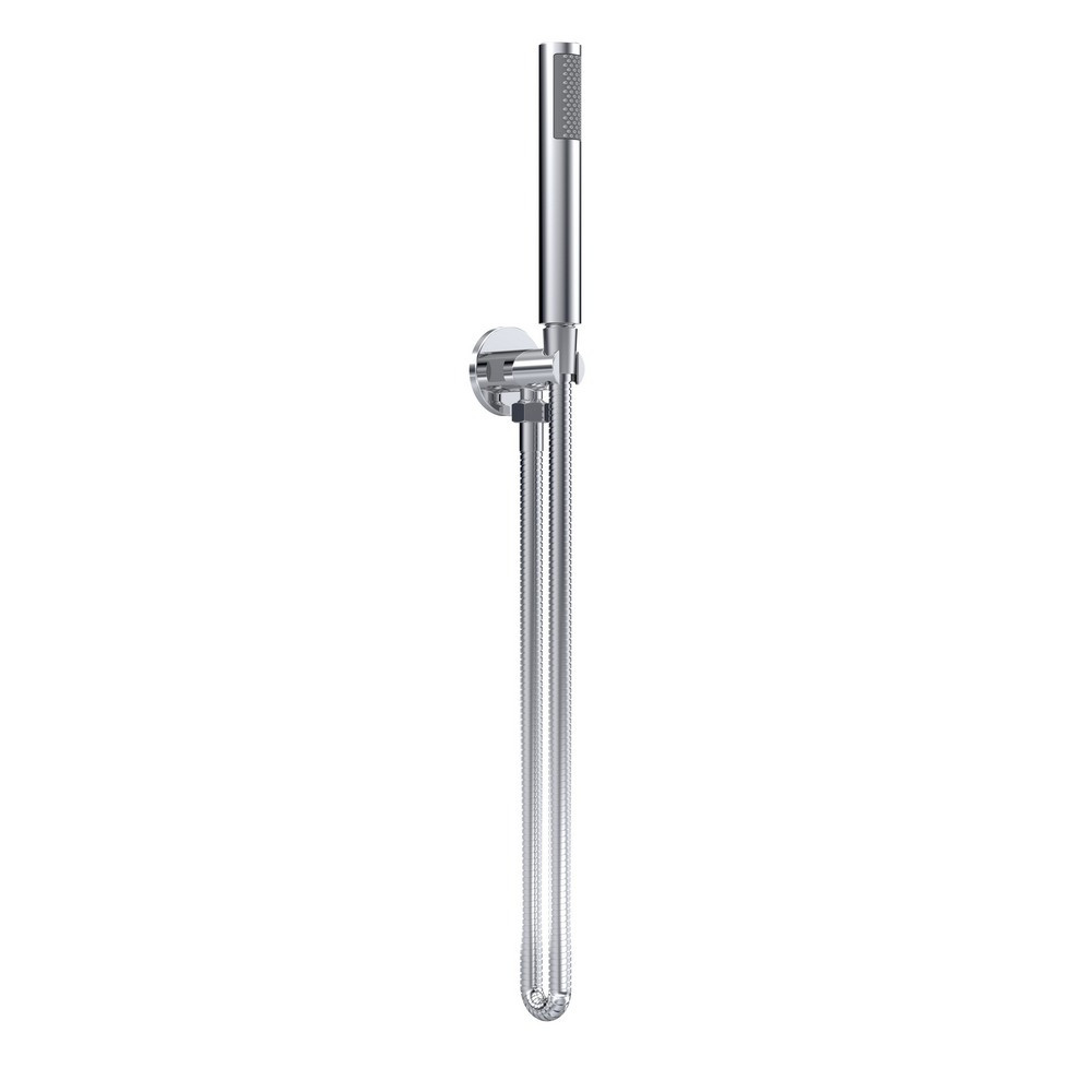 Nuie Round Outlet Elbow with Hose and Handset in Chrome