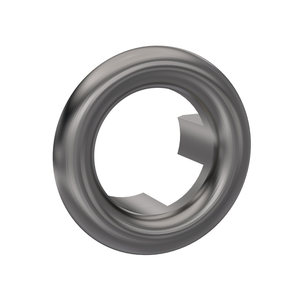 Nuie Rounded Overflow Cover Brushed Gunmetal