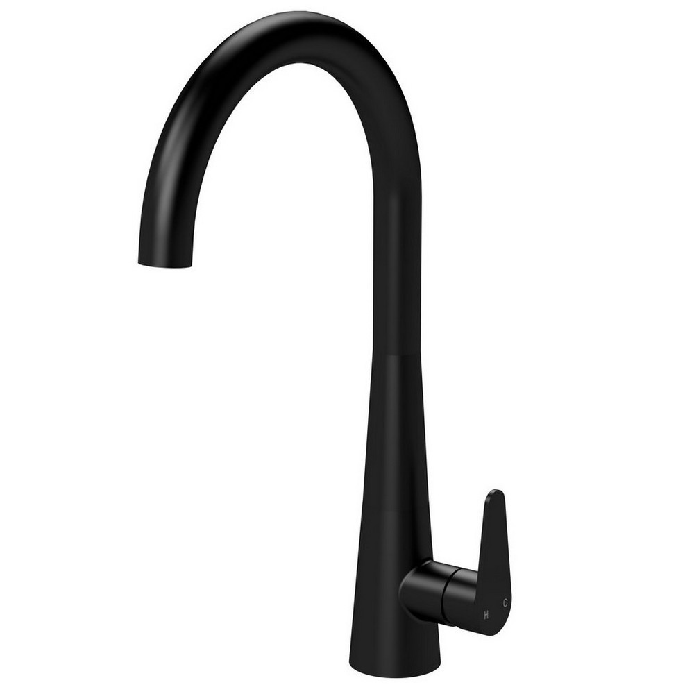Nuie Samir Mono Single Lever Kitchen Tap in Matt Black (1)