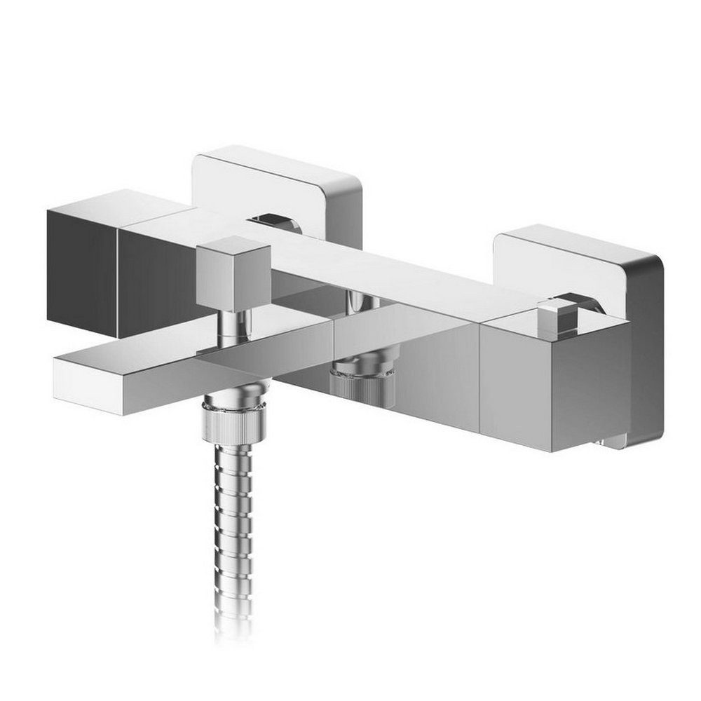 Nuie Sanford Wall Mounted Thermostatic Bath Shower Mixer in Chrome (1)