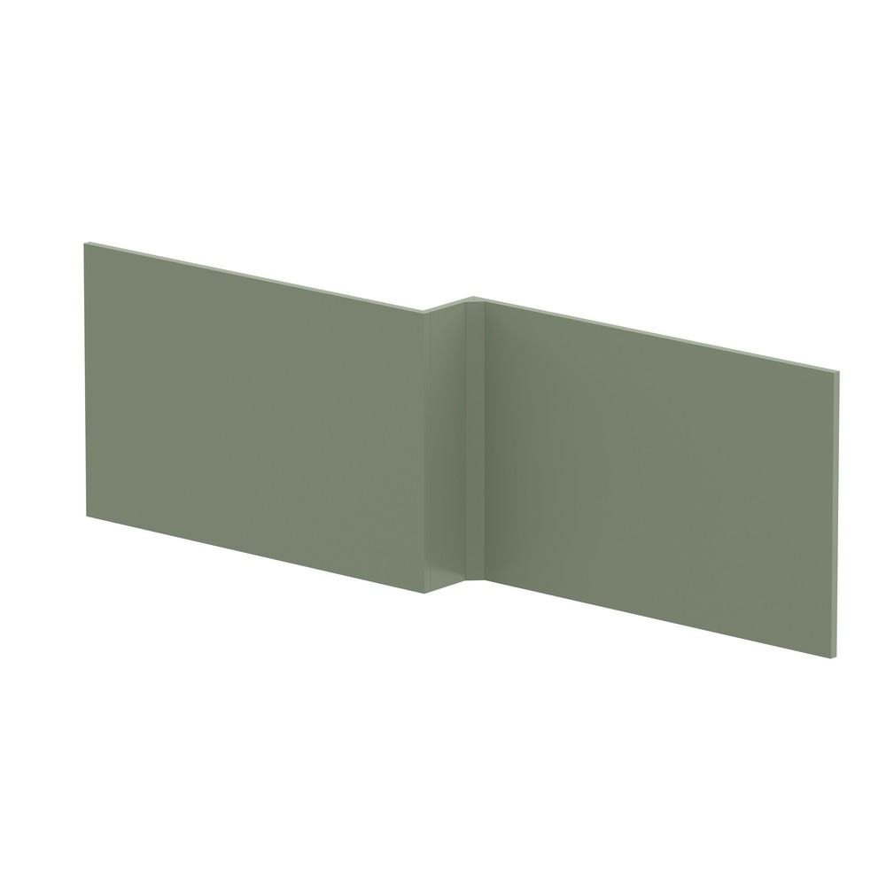 Nuie Satin Green 1700mm L Shaped Shower Bath Front Panel