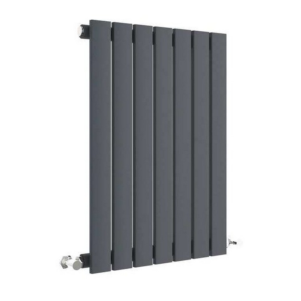 Nuie Sloane Horizontal Anthracite 600 x 412mm Radiator Single Panel