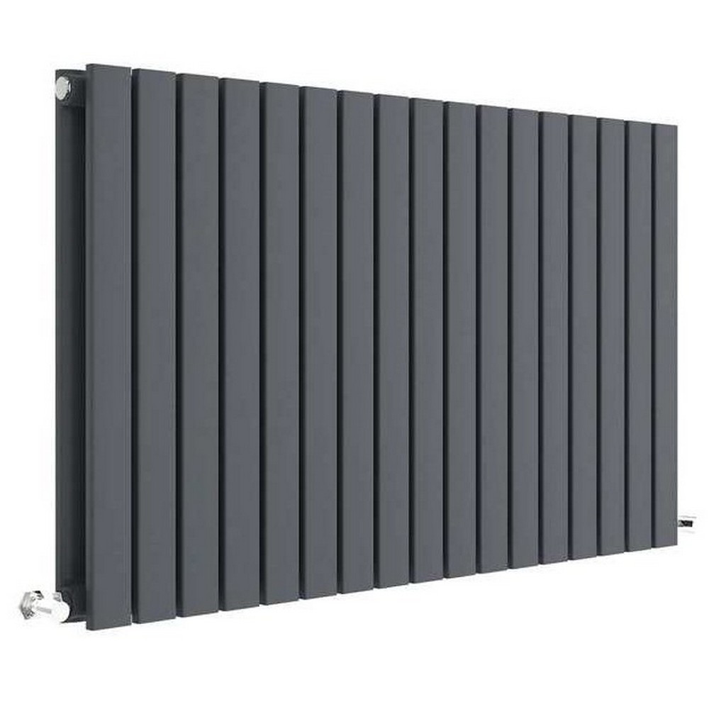 Nuie Sloane Horizontal Anthracite 600 x 992mm Radiator Double Panel