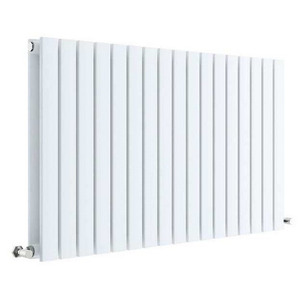Nuie Sloane Horizontal Satin White 600 x 992mm Radiator Double Panel