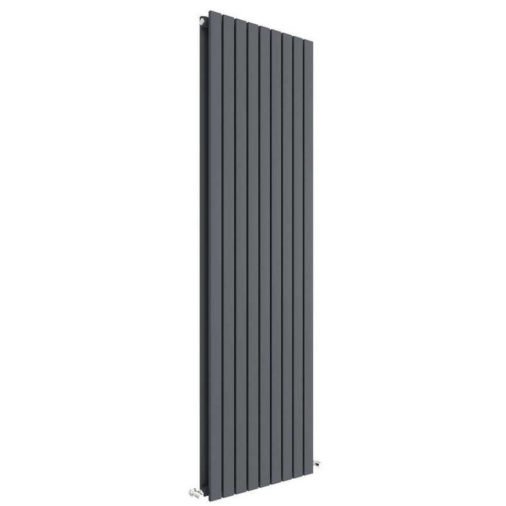 Nuie Sloane Vertical Anthracite 1800 x 528mm Radiator Double Panel