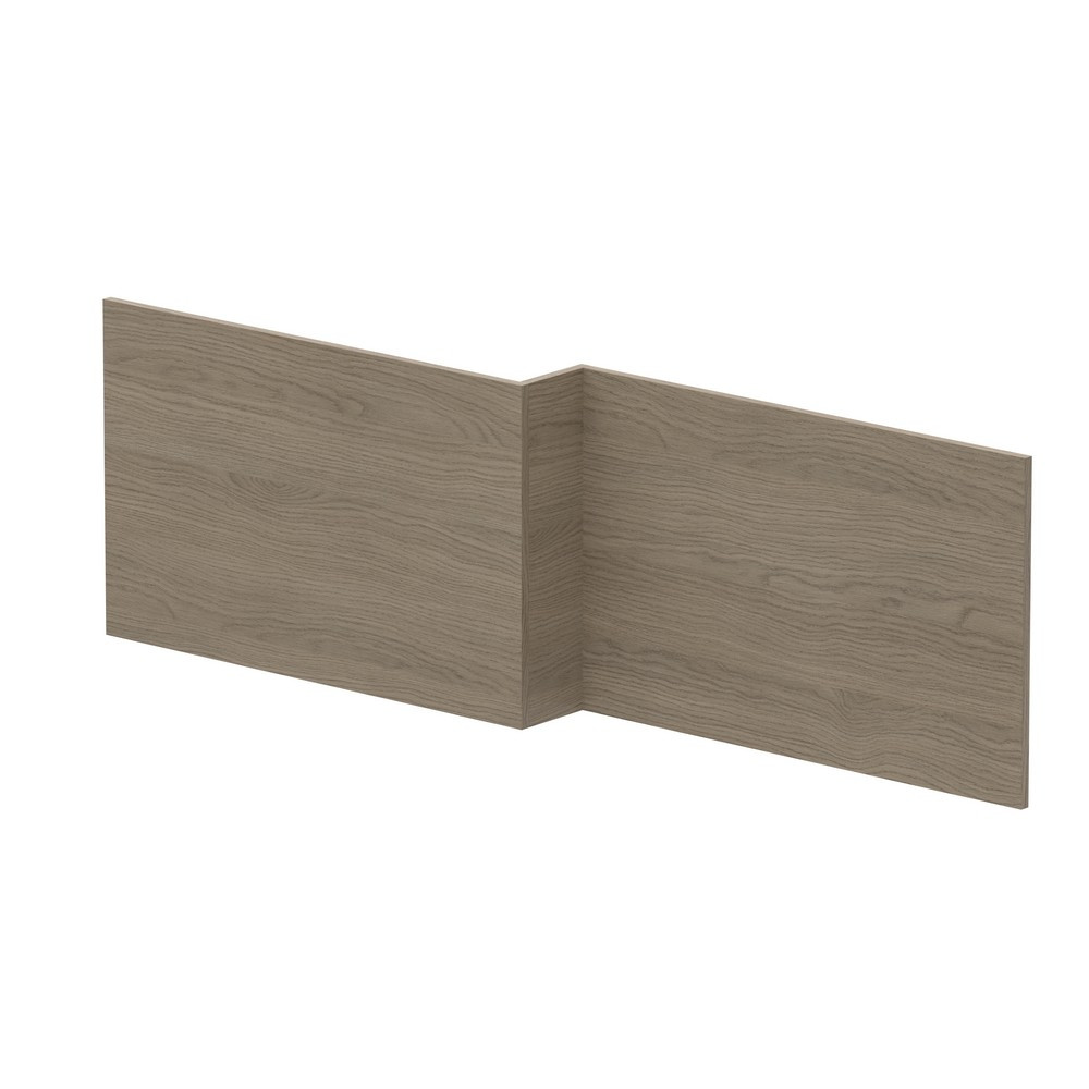 Nuie Solace Oak 1700mm L Shaped Shower Bath Front Panel