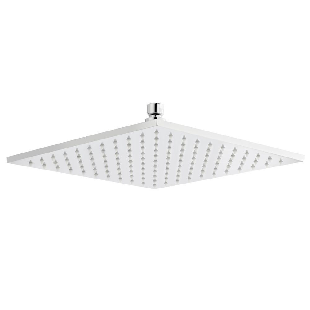 Nuie Square LED 300mm Fixed Shower Head in Chrome