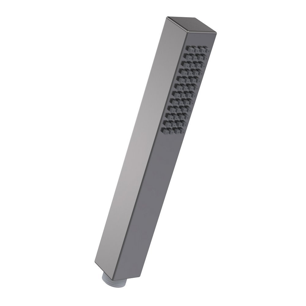 Nuie Square Minimalist Gun Metal Shower Handset (1)