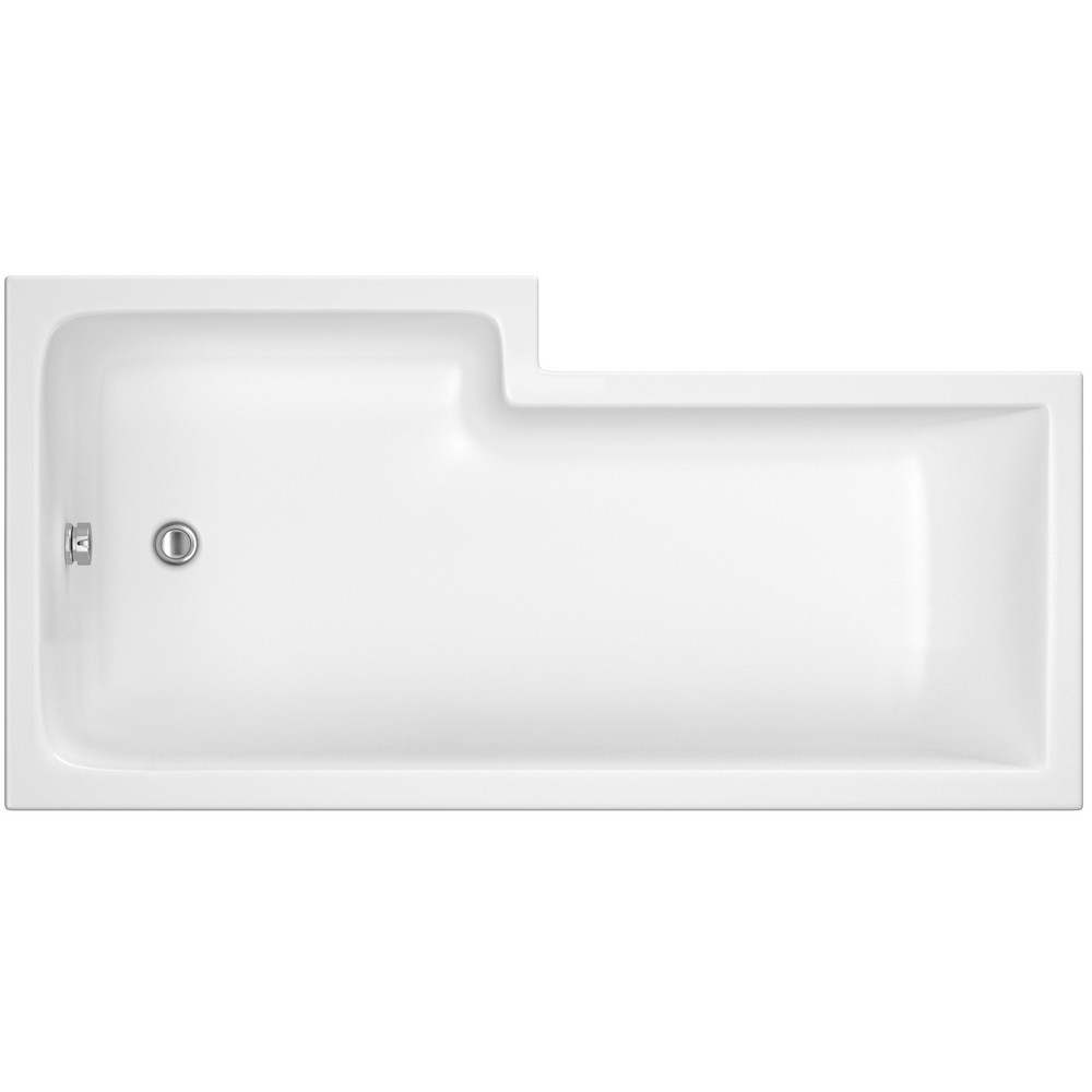 Nuie Square Right Hand 1500 x 850mm Shower Bath