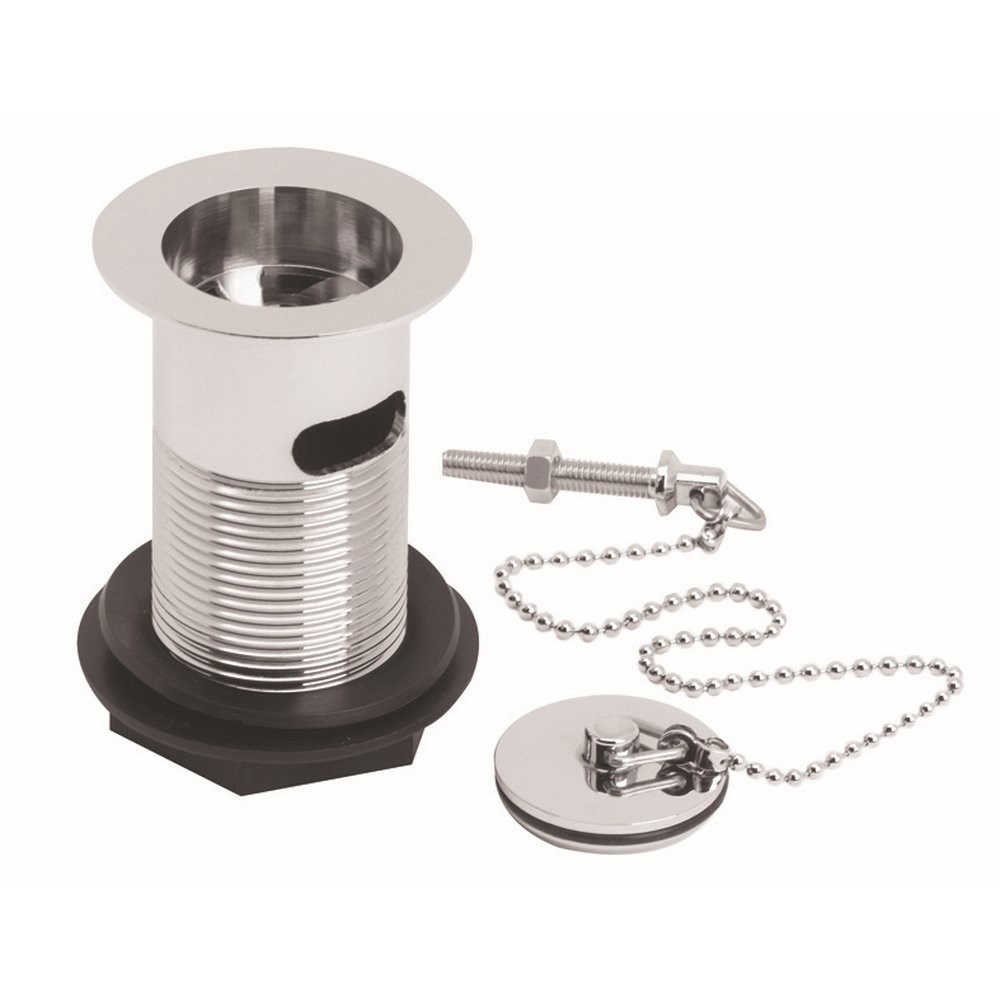 Nuie Stainless Steel Plug and Chain Basin Waste (1)
