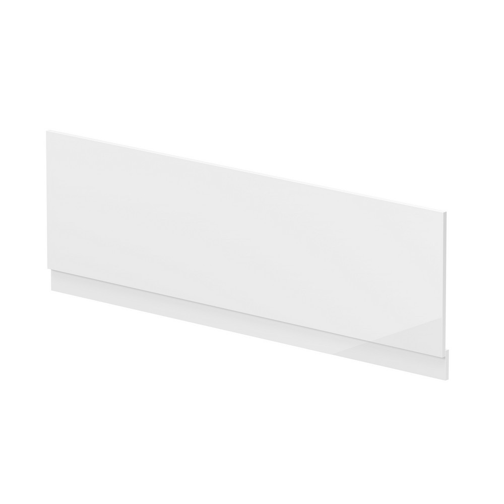 Nuie Standard 1700mm Gloss White Front Bath Panel and Plinth