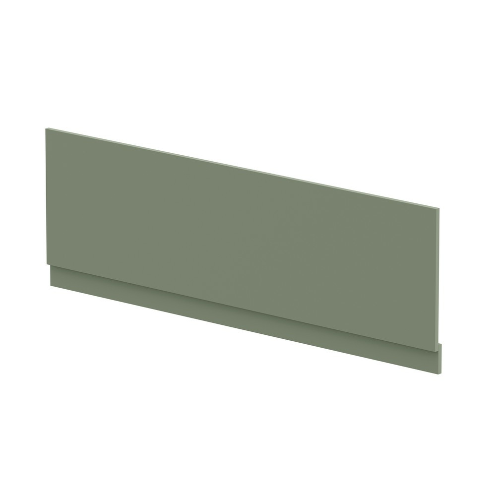 Nuie Standard 1700mm Satin Green Front Bath Panel and Plinth