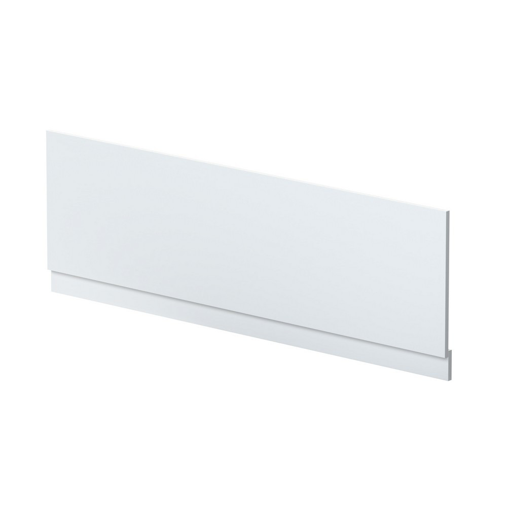 Nuie Standard 1700mm Satin White Front Bath Panel and Plinth