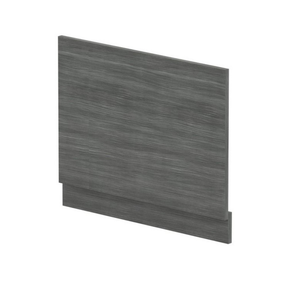 Nuie Standard 700mm Anthracite Woodgrain End Bath Panel and Plinth
