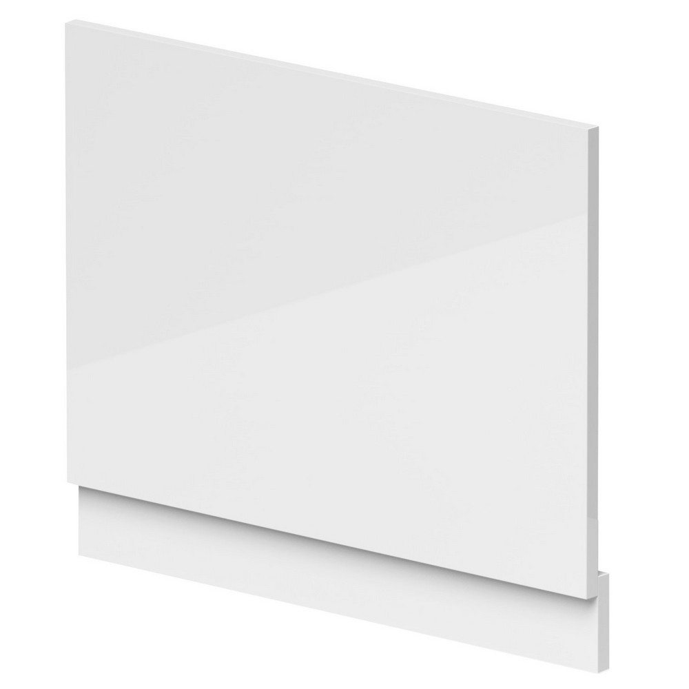 Nuie Standard 700mm Gloss White End Bath Panel and Plinth
