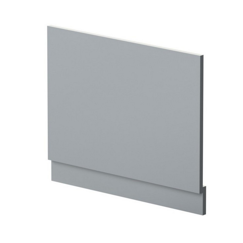 Nuie Standard 700mm Satin Grey End Bath Panel and Plinth
