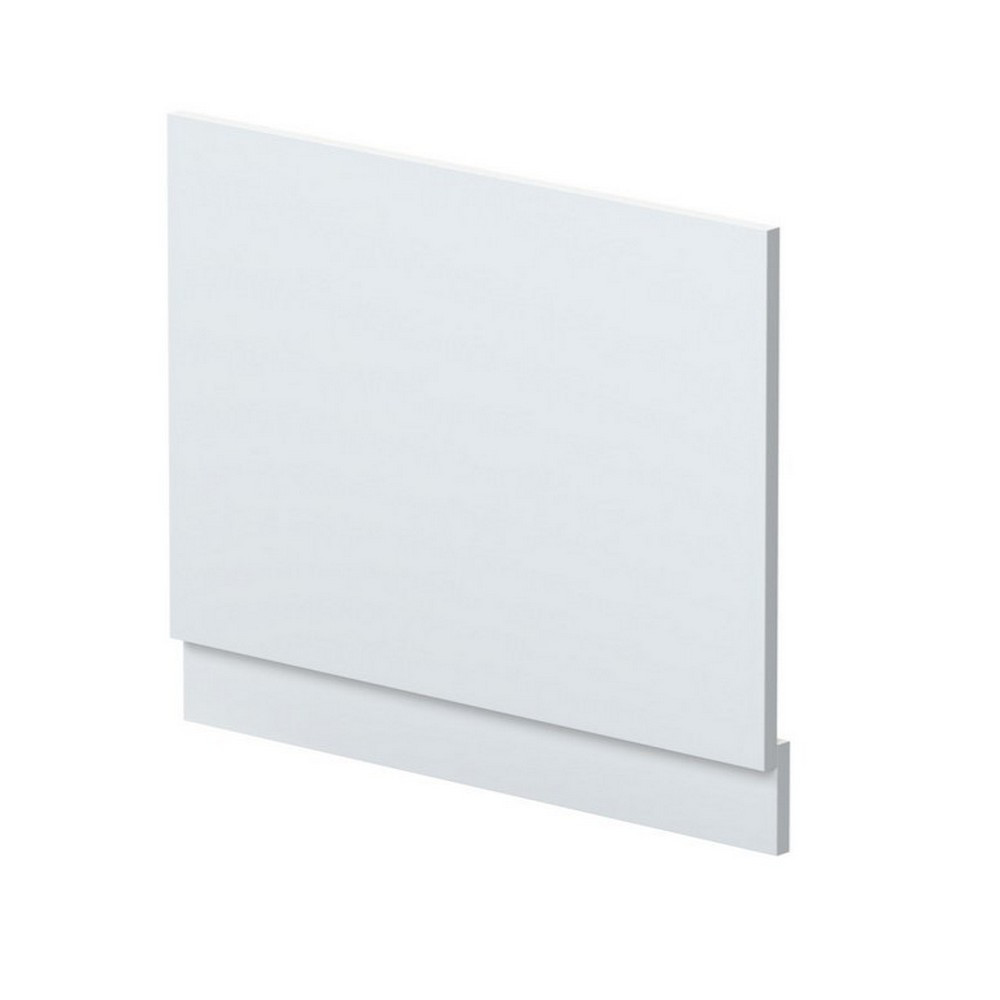 Nuie Standard 700mm Satin White End Bath Panel and Plinth
