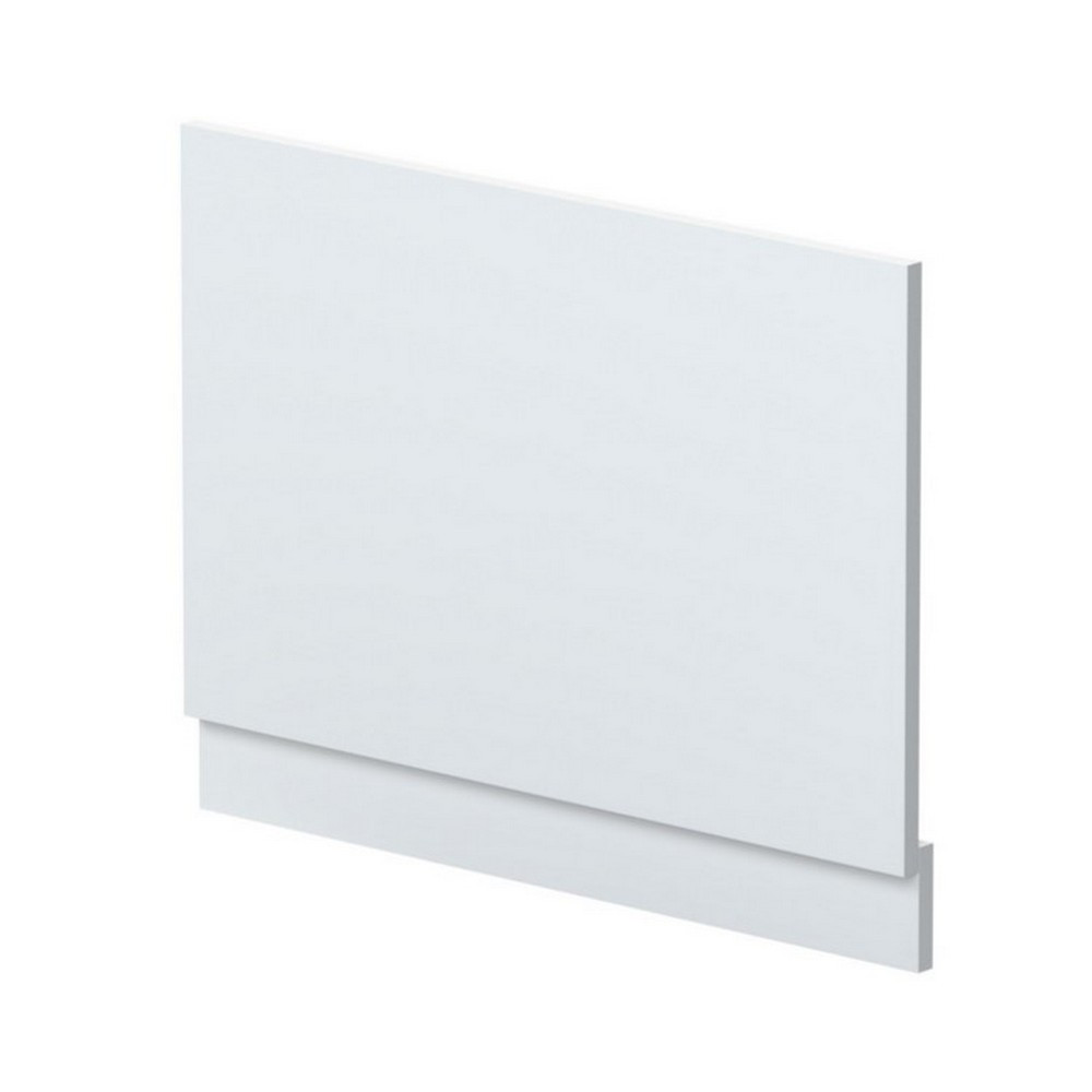 Nuie Standard 750mm Satin White End Bath Panel and Plinth