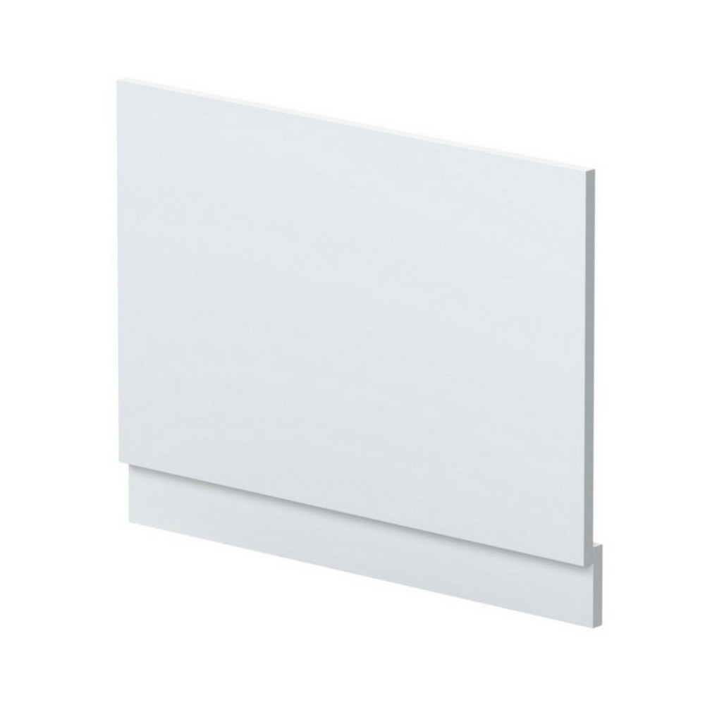 Nuie Standard 750mm Satin White End Bath Panel and Plinth