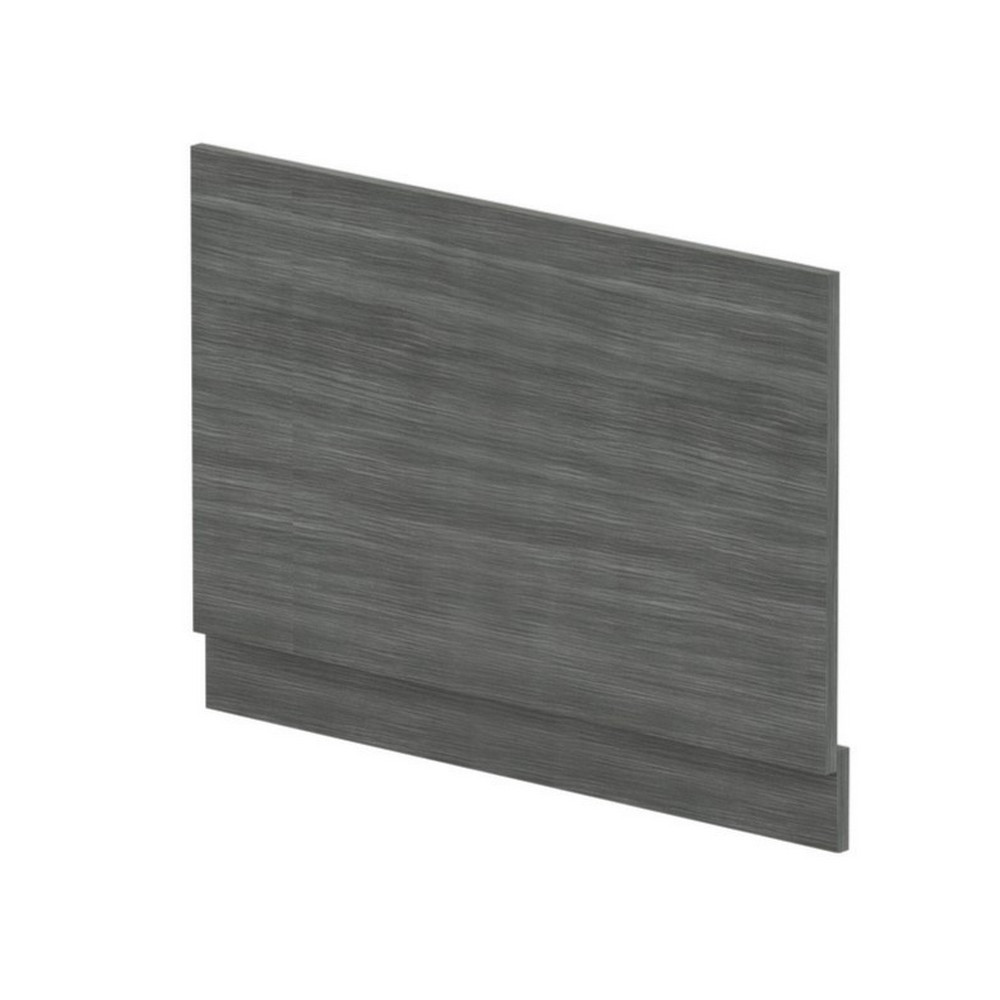 Nuie Standard 800mm Anthracite Woodgrain End Bath Panel and Plinth