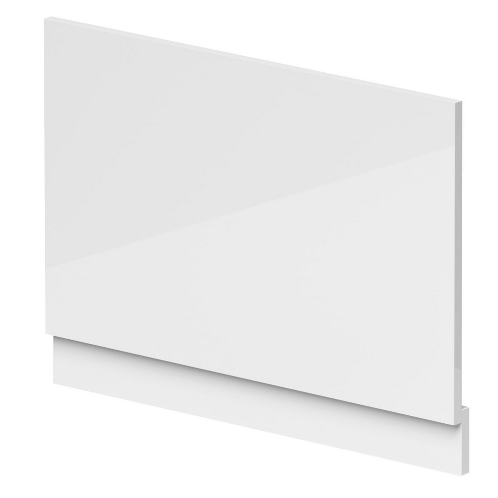 Nuie Standard 800mm Gloss White End Bath Panel and Plinth