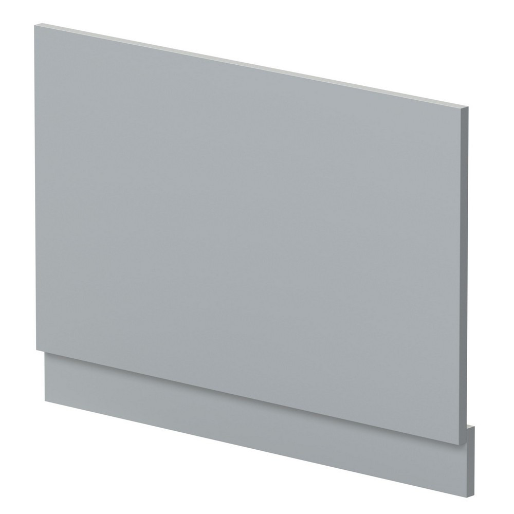 Nuie Standard 800mm Satin Grey End Bath Panel and Plinth