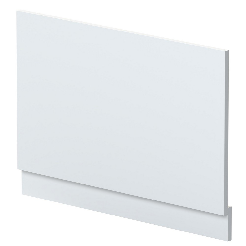 Nuie Standard 800mm Satin White End Bath Panel and Plinth
