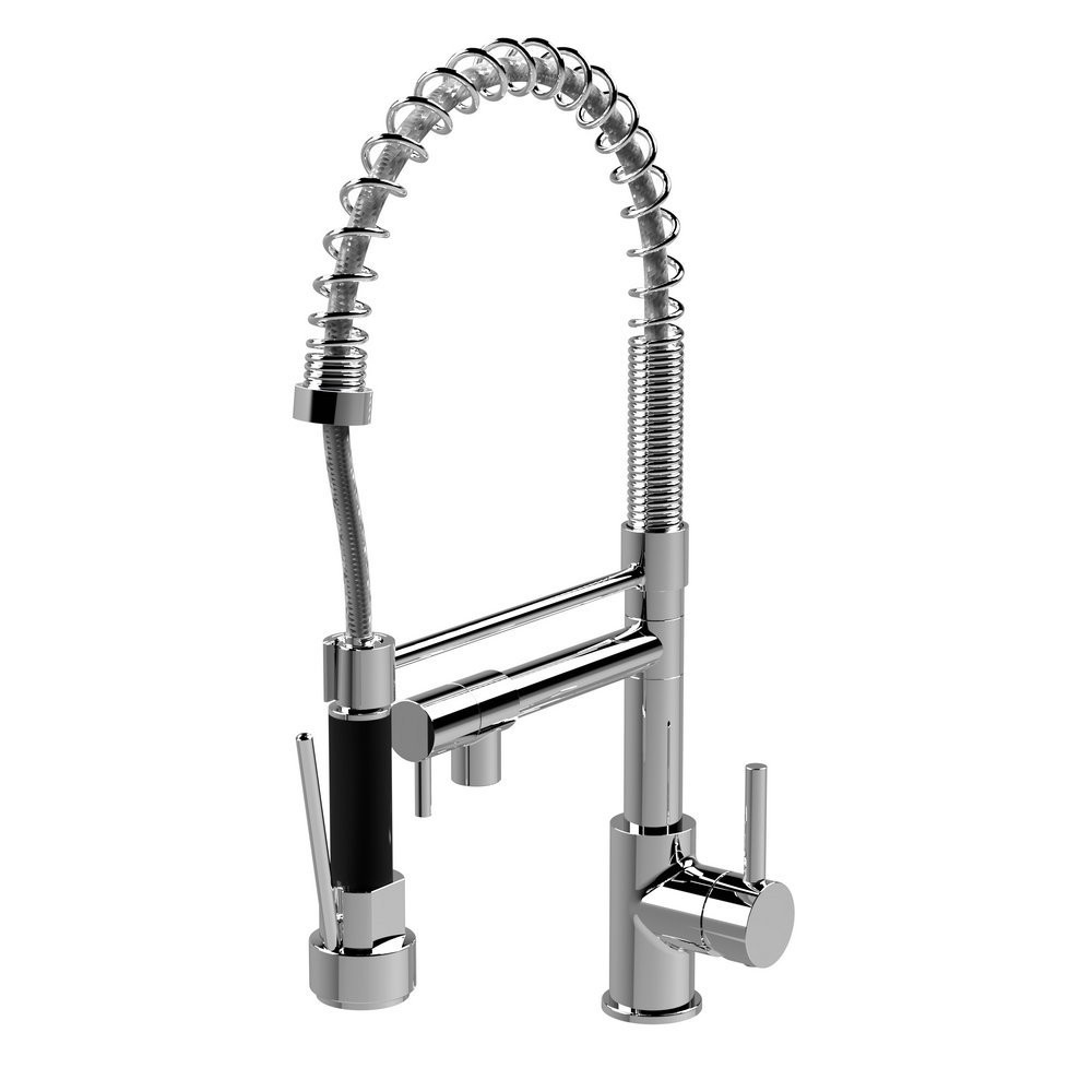 Nuie Tall Side Action Pull Out Rinser Kitchen Tap (1)