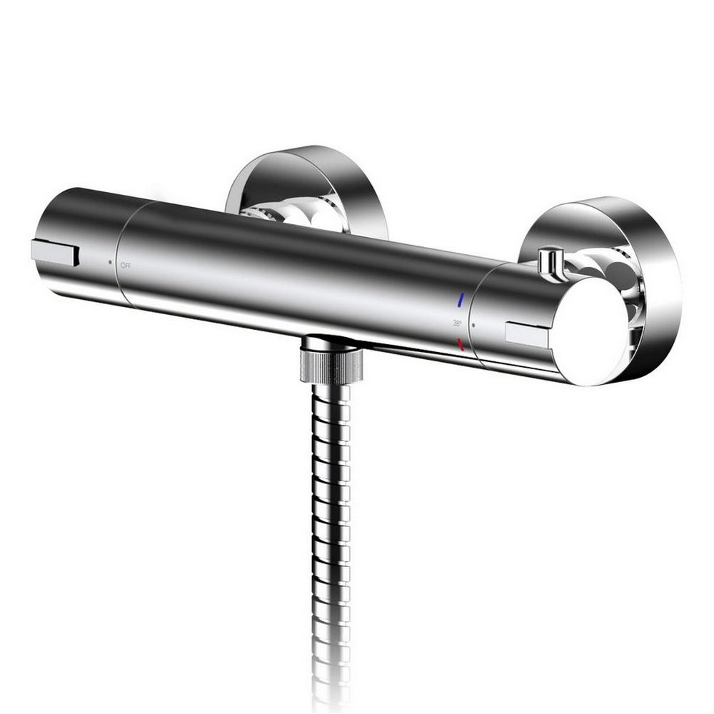 Nuie Thermostatic Binsey Shower Bar Valve in Chrome (1)