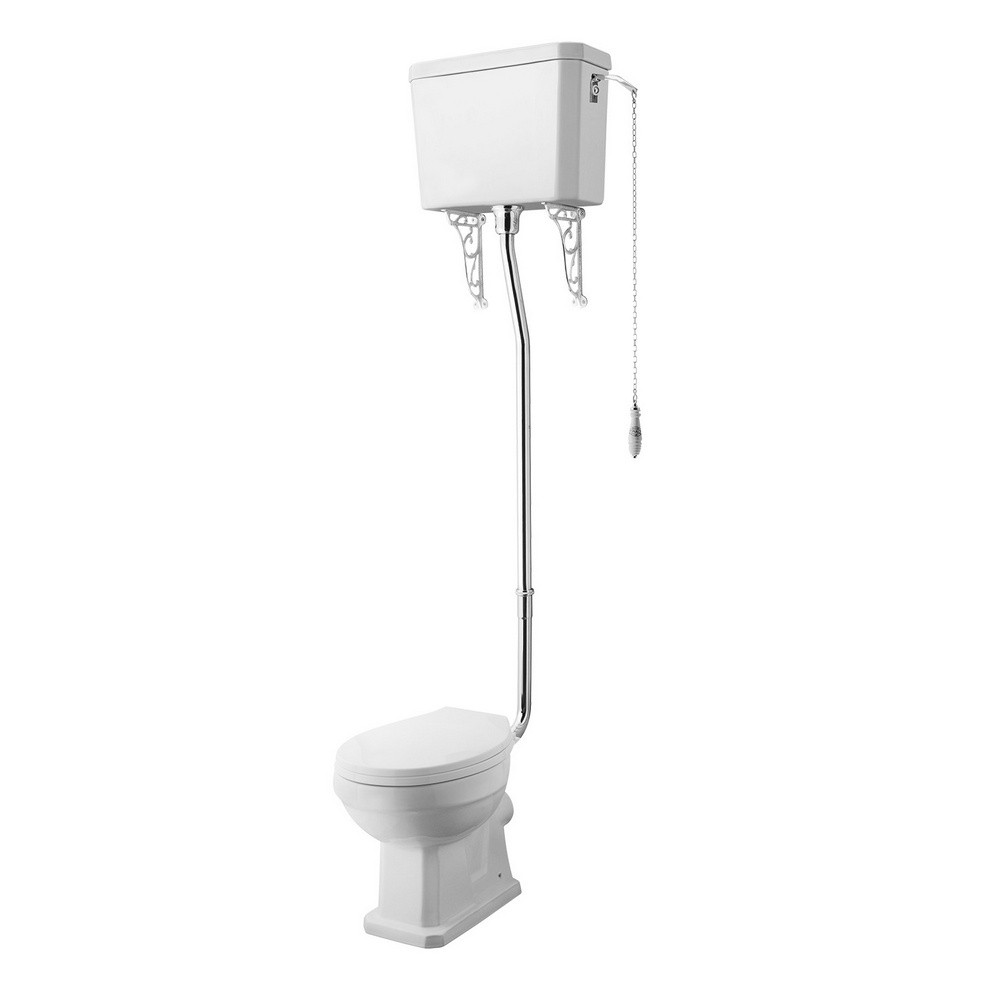 Nuie Traditional Carlton High Level WC and Flush Pipe Kit