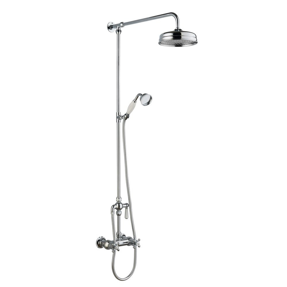 Nuie Traditional Thermostatic Shower Valve with Handset and Rigid Riser (1)