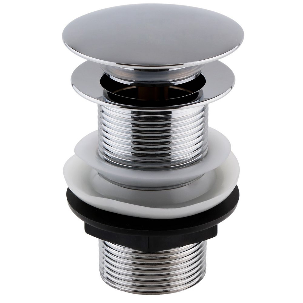 Nuie Unslotted Push Button Basin Waste