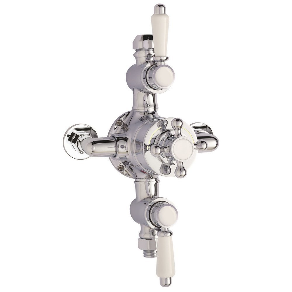 Nuie Victorian Triple Exposed Thermostatic Shower Valve (1)