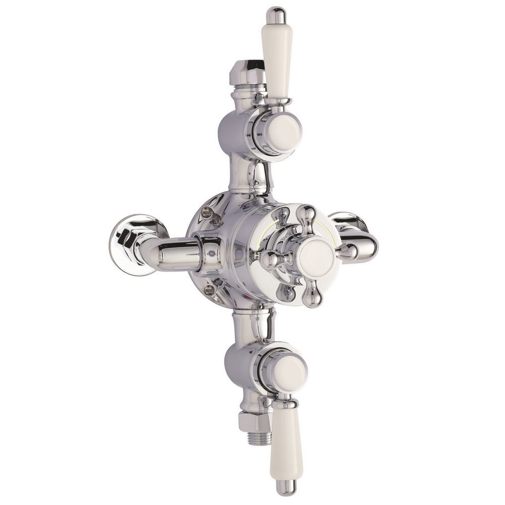 Nuie Victorian Triple Exposed Thermostatic Shower Valve