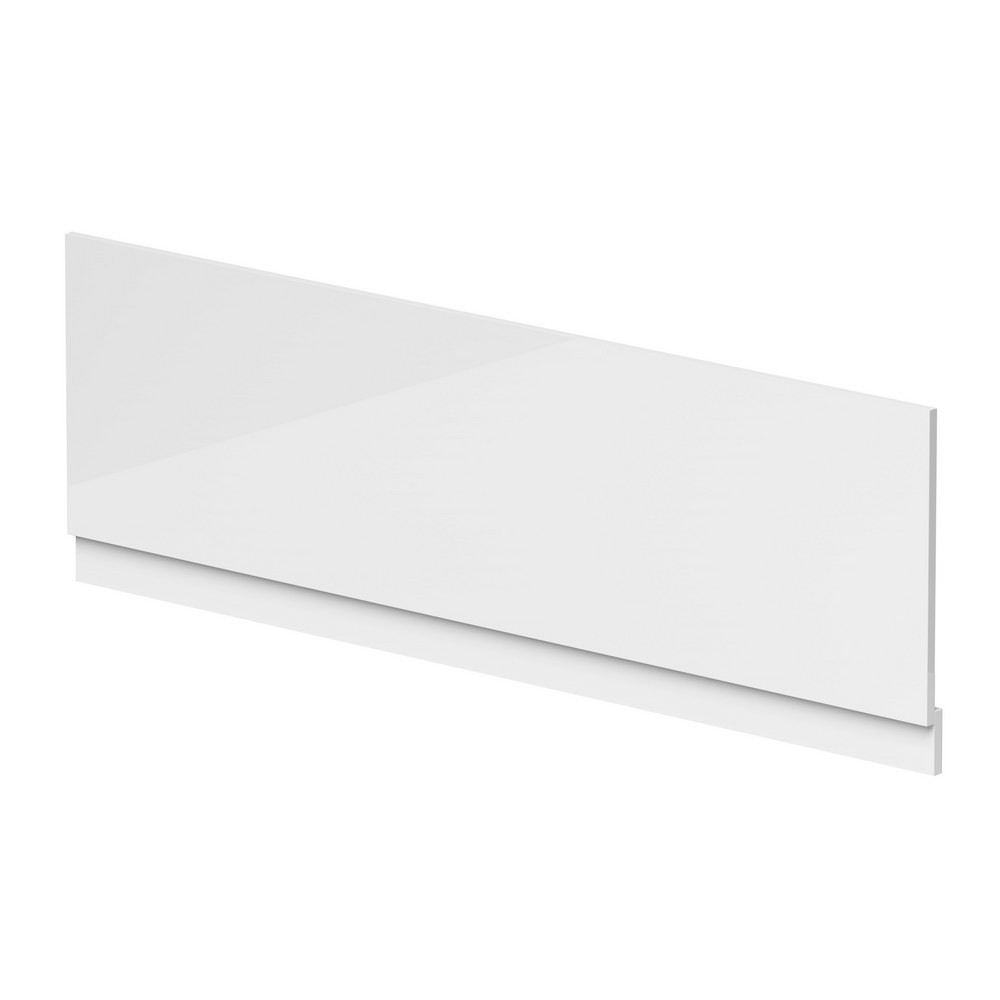 Nuie Waterproof 1700mm Gloss White Front Shower Bath Panel