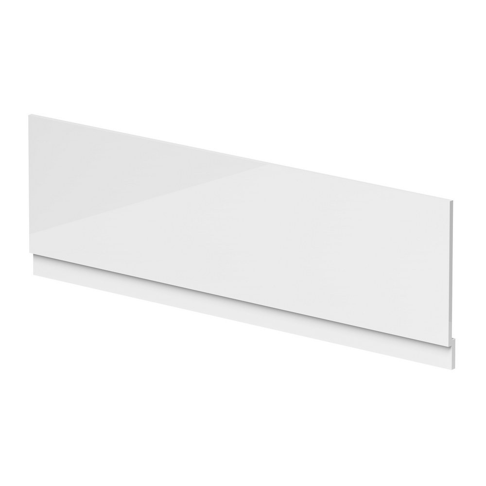 Nuie Waterproof 1800mm Gloss White Front Shower Bath Panel