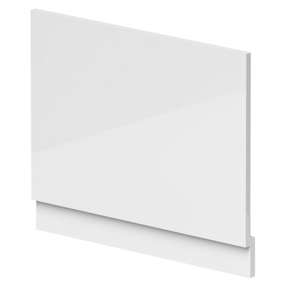 Nuie Waterproof 700mm Gloss White End Shower Bath Panel