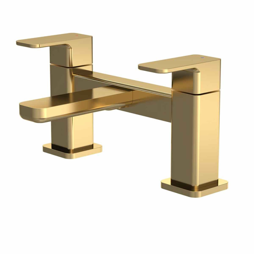 Nuie Windon Brushed Brass Bath Filler