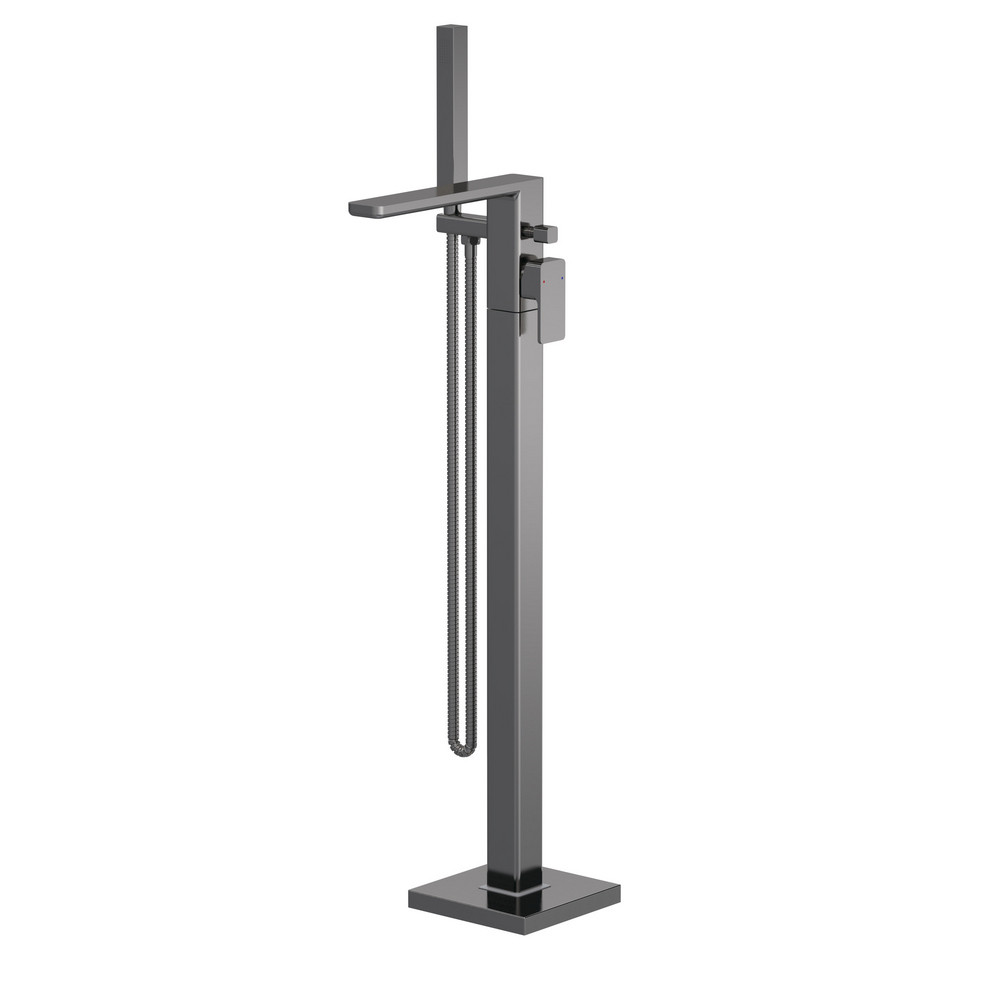 Nuie Windon Brushed Gunmetal Freestanding Bath Shower Mixer