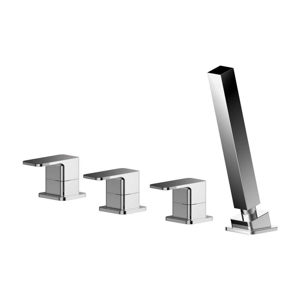 Nuie Windon Chrome 4TH Bath Shower Mixer