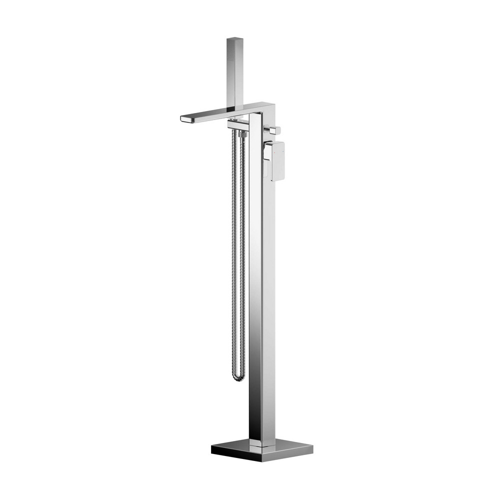 Nuie Windon Chrome Freestanding Bath Shower Mixer With Kit
