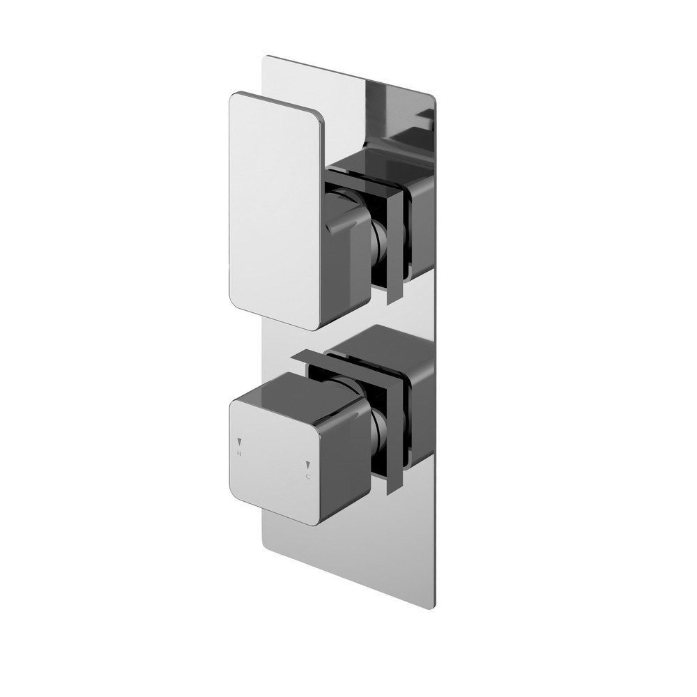 Nuie Windon Chrome Twin Thermostatic Shower Valve (1)
